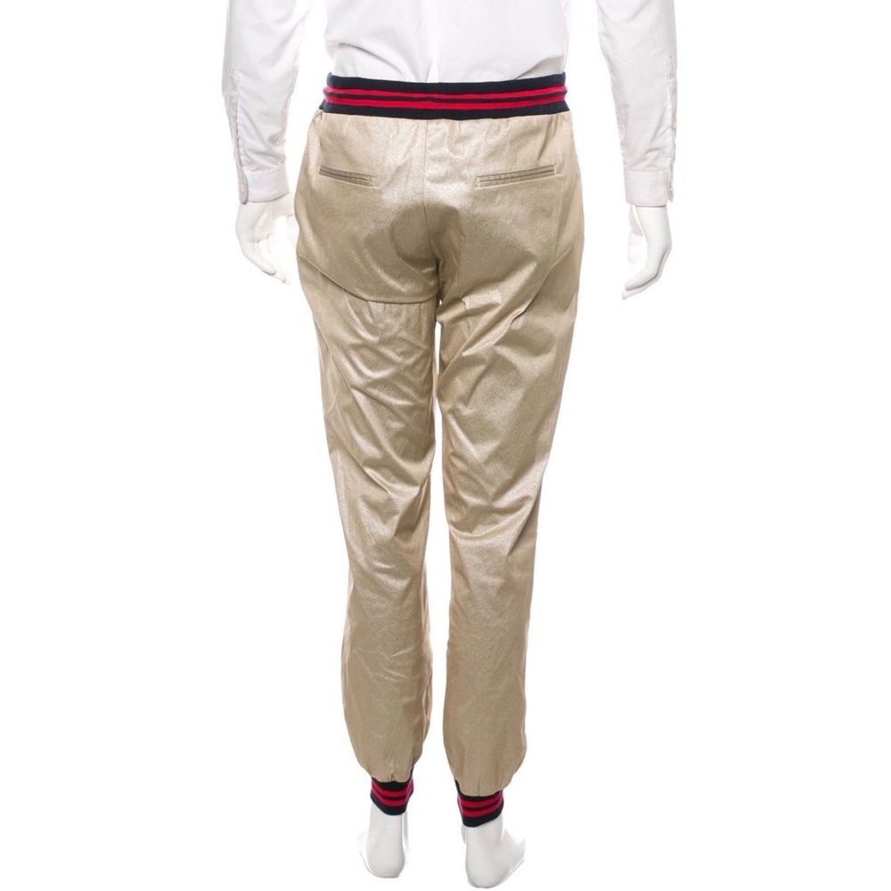 Band of Outsiders metallic gold joggers - Picture 3 of 7